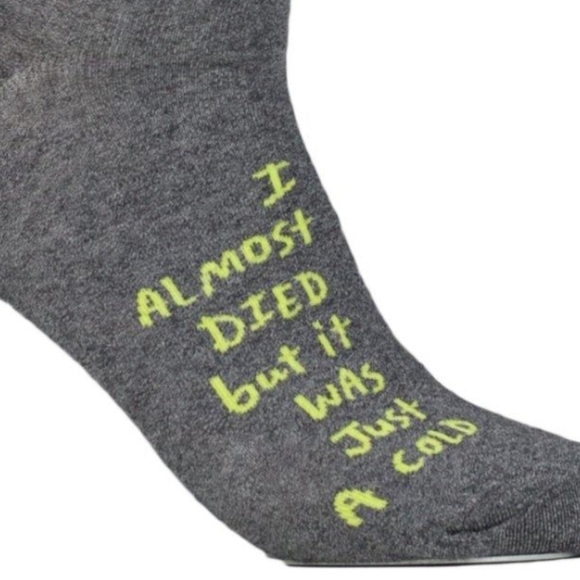 Blu q I almost died socks, blu q socks, Men shoe Sz 7-12 - Picture 2 of 10